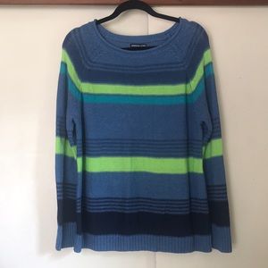 American Living Blue Striped Sweater Size XL